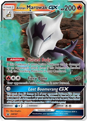 Pokemon TCG - SM Promos - Alolan Marowak GX - SM187 - SMP SM187