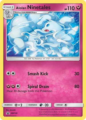 Pokemon TCG - SM Promos - Alolan Ninetales - SM128 - SMP SM128