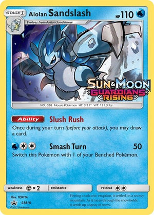 Pokemon TCG - SM Promos - Alolan Sandslash - SM18 - (Prerelease) - SMP SM18