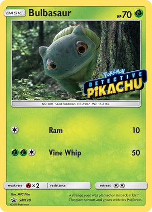 Pokemon TCG - SM Promos - Bulbasaur - SM198 - (Detective Pikachu Stamped) - SMP SM198
