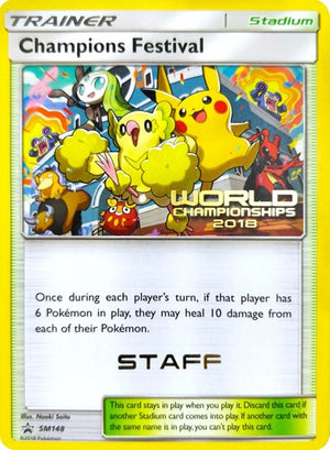 Pokemon TCG - SM Promos - Champions Festival - SM148 - (World Championships 2018) [Staff] - SMP SM148