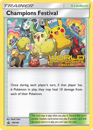 Pokemon TCG - SM Promos - Champions Festival - SM148 - (World Championships 2018) - SMP SM148