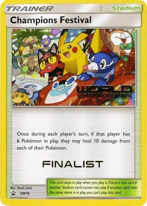 Pokemon TCG - SM Promos - Champions Festival - SM78 - (World Championships 2017) [Finalist] - SMP SM78