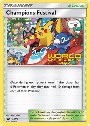 Pokemon TCG - SM Promos - Champions Festival - SM78 - (World Championships 2017) - SMP SM78