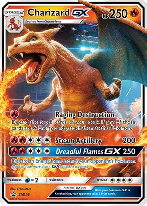 Pokemon TCG - SM Promos - Charizard GX - SM195 - SMP SM195
