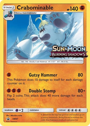 Pokemon TCG - SM Promos - Crabominable - SM47 - (Prerelease) - SMP SM47