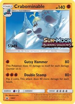 Pokemon TCG - SM Promos - Crabominable - SM47 - (Prerelease) [Staff] - SMP SM47