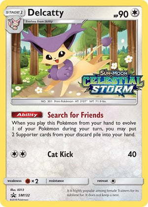 Pokemon TCG - SM Promos - Delcatty - SM132 - (Prerelease) - SMP SM132