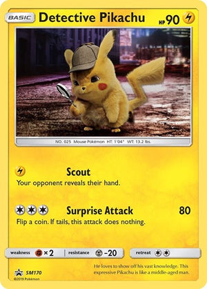 Pokemon TCG - SM Promos - Detective Pikachu - SM170 - SMP SM170