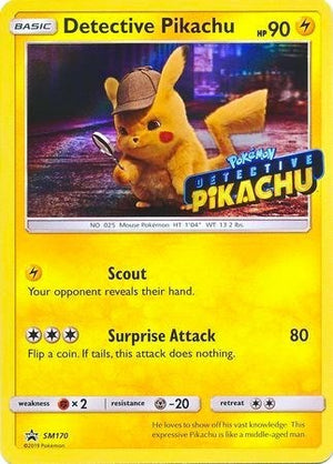 Pokemon TCG - SM Promos - Detective Pikachu - SM170 - (Stamped) - SMP SM170