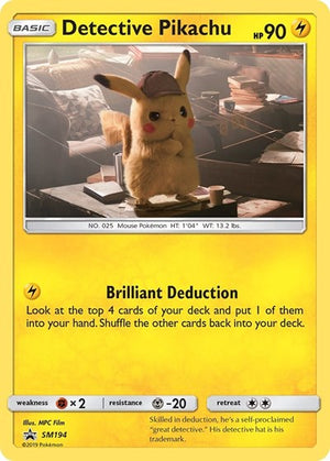 Pokemon TCG - SM Promos - Detective Pikachu - SM194 - SMP SM194