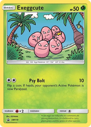 Pokemon TCG - SM Promos - Exeggcute - SM119 - SMP SM119