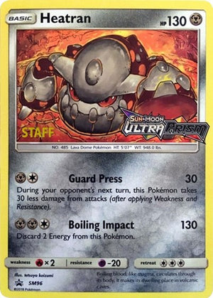 Pokemon TCG - SM Promos - Heatran - SM96 - (Prerelease) [Staff] - SMP SM96