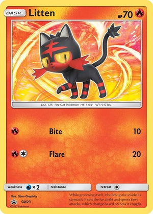 Pokemon TCG - SM Promos - Litten - SM23 - SMP SM23