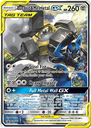 Pokemon TCG - SM Promos - Lucario & Melmetal GX - SM192 - SMP SM192