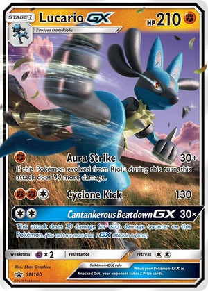 Pokemon TCG - SM Promos - Lucario GX - SM100 - SMP SM100