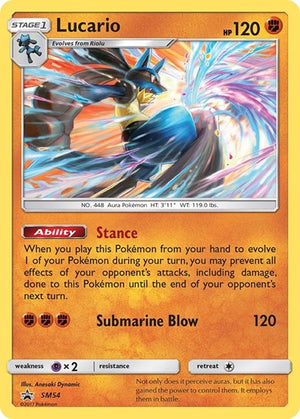 Pokemon TCG - SM Promos - Lucario - SM54 - SMP SM54