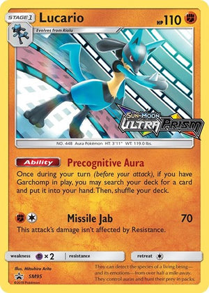 Pokemon TCG - SM Promos - Lucario - SM95 - (Prerelease) - SMP SM95