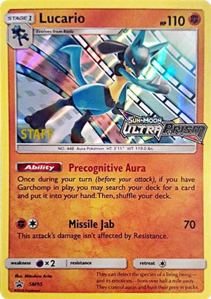 Pokemon TCG - SM Promos - Lucario - SM95 - (Prerelease) [Staff] - SMP SM95