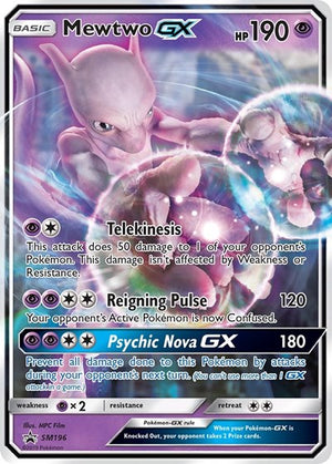 Pokemon TCG - SM Promos - Mewtwo GX - SM196 - SMP SM196