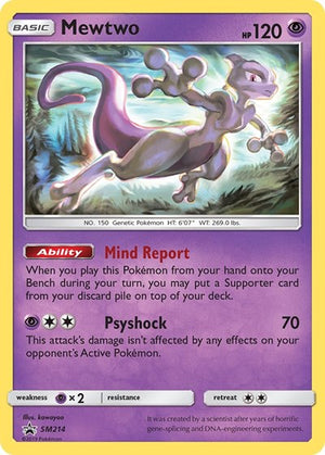 Pokemon TCG - SM Promos - Mewtwo - SM214 - SMP SM214