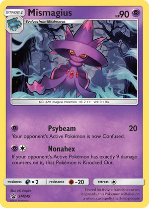 Pokemon TCG - SM Promos - Mismagius - SM245 - SMP SM245