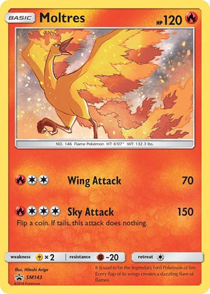 Pokemon TCG - SM Promos - Moltres - SM143 - SMP SM143