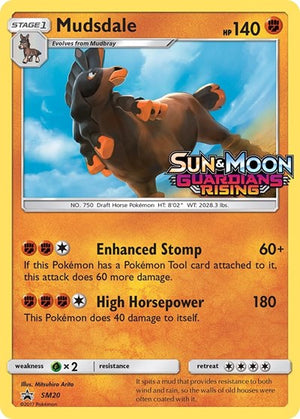 Pokemon TCG - SM Promos - Mudsdale - SM20 - (Prerelease) - SMP SM20
