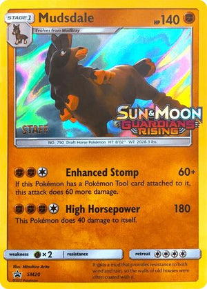 Pokemon TCG - SM Promos - Mudsdale - SM20 - (Prerelease) [Staff] - SMP SM20