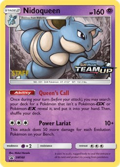 Pokemon TCG - SM Promos - Nidoqueen - SM160 - (Prerelease) [Staff] - SMP SM160
