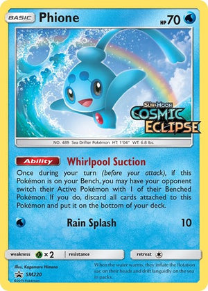 Pokemon TCG - SM Promos - Phione - SM220 - (Prerelease) - SMP SM220