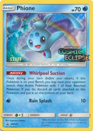 Pokemon TCG - SM Promos - Phione - SM220 - (Prerelease) [Staff] - SMP SM220
