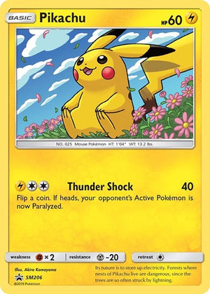 Pokemon TCG - SM Promos - Pikachu - SM206 - SMP SM206