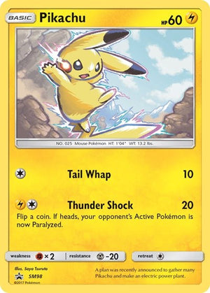 Pokemon TCG - SM Promos - Pikachu - SM98 - SMP SM98