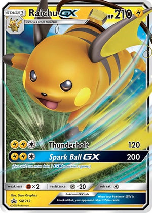 Pokemon TCG - SM Promos - Raichu GX - SM213 - SMP SM213
