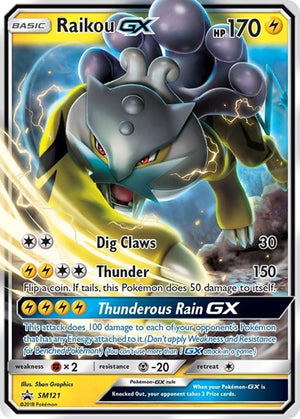 Pokemon TCG - SM Promos - Raikou GX - SMP SM121