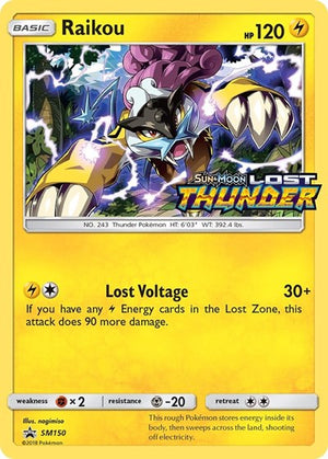 Pokemon TCG - SM Promos - Raikou - SM150 - (Prerelease) - SMP SM150