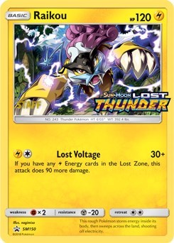 Pokemon TCG - SM Promos - Raikou - SM150 - (Prerelease) (Staff) - SMP SM150