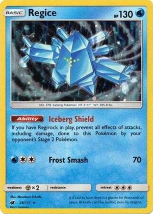 Pokemon TCG - SM Promos - Regice - (Cosmos Holo) - SMP 28/111