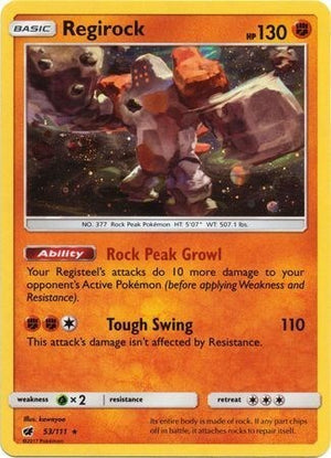 Pokemon TCG - SM Promos - Regirock - (Cosmos Holo) - SMP 53/111