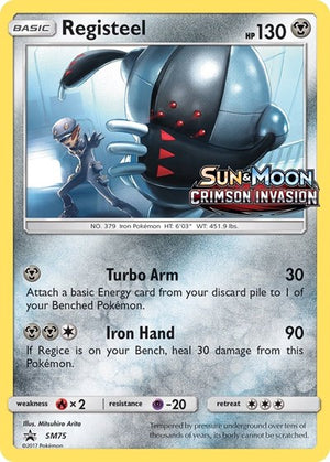 Pokemon TCG - SM Promos - Registeel - SM75 - (Prerelease) - SMP SM75