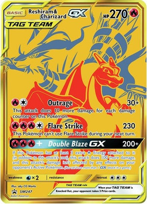 Pokemon TCG - SM Promos - Reshiram & Charizard GX - SM247 - SMP SM247