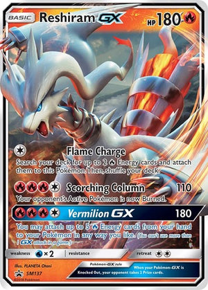Pokemon TCG - SM Promos - Reshiram GX - SM137 - SMP SM137