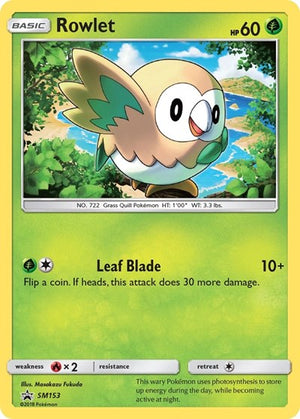 Pokemon TCG - SM Promos - Rowlet - SM153 - SMP SM153