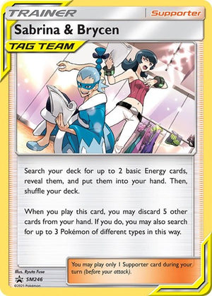 Pokemon TCG - SM Promos - Sabrina & Brycen - SM246 - SMP SM246