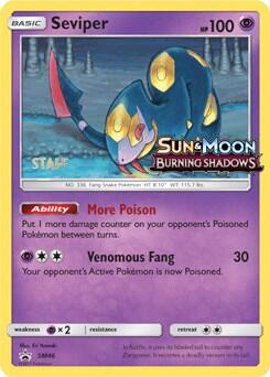 Pokemon TCG - SM Promos - Seviper - SM46 - (Prerelease) [Staff] - SMP SM46