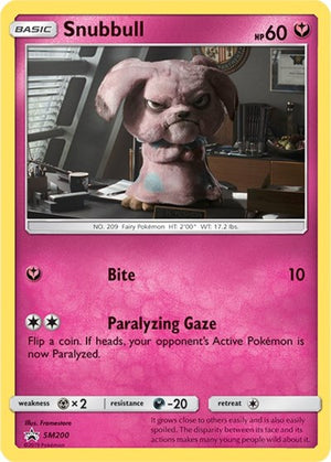 Pokemon TCG - SM Promos - Snubbull - SM200 - (In-Store Event Promo) - SMP SM200