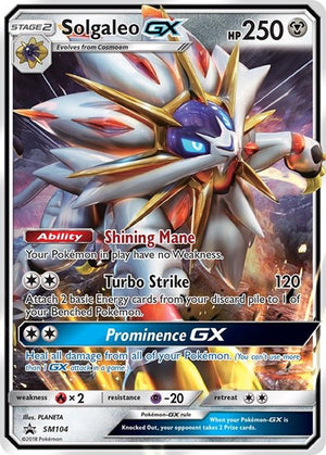 Pokemon TCG - SM Promos - Solgaleo GX - SM104 - SMP SM104