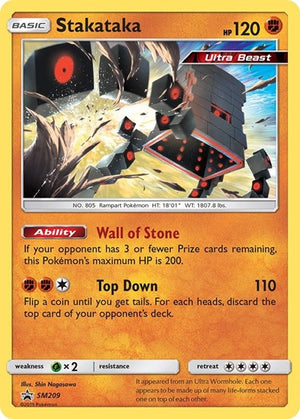 Pokemon TCG - SM Promos - Stakataka - SM209 - SMP SM209