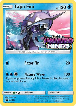 Pokemon TCG - SM Promos - Tapu Fini - SM203 - (Prerelease) - SMP SM203